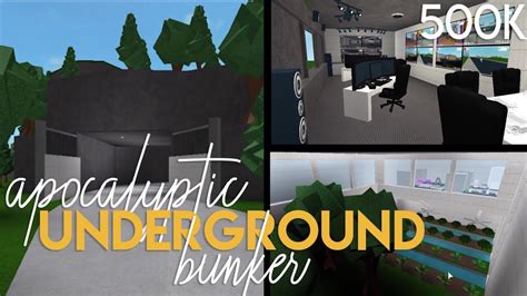 Huge Underground Bunker Tour L Welcome To Bloxburg Youtube