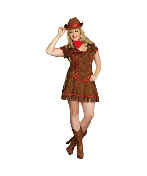 Adult Giddy Up Cowgirl Plus Size Costume