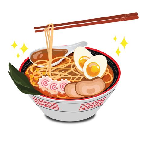 Japanese Ramen Noodle Vector Ramen Illustration Food Vector Japanese