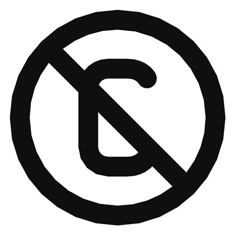 Copyright No Vector Svg Icon Svg Repo