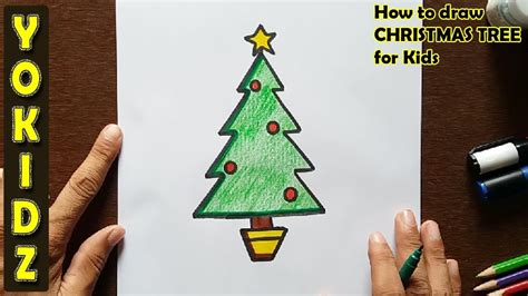 How To Draw A Christmas Tree Art For Kids Hub Howto Techno