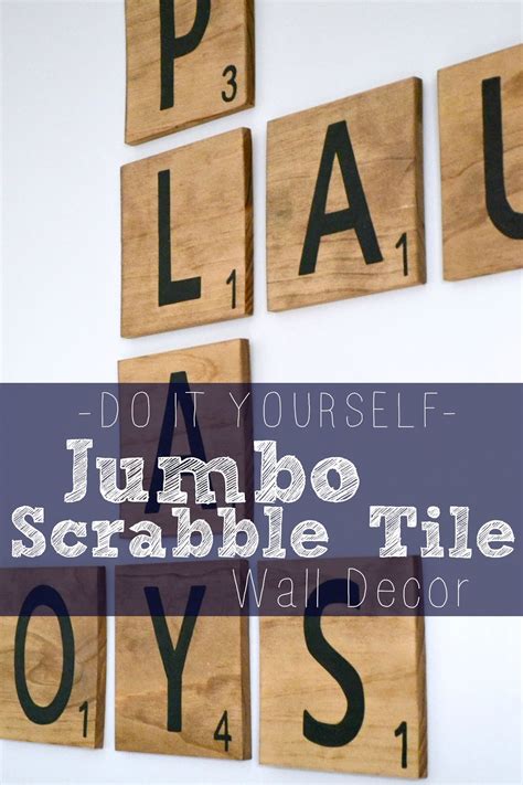 Bourne Southern The Blog Diy Jumbo Scrabble Tile Wall Decor