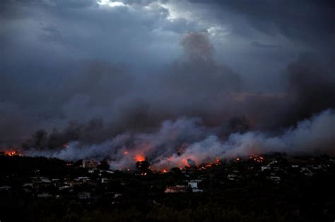 Athens Greece Forest Fires Today Multiple Deaths Reported Latest