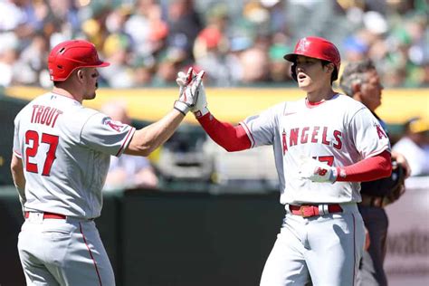 Mike Trout And Shohei Ohtani Both Got On The Board In Style