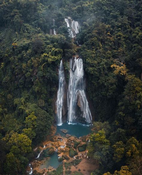 Canon Photography Incredible Waterfall In Myanmar Photography