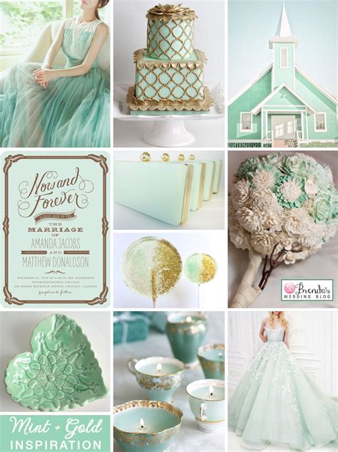 Mint Green Weddings With Touches Of Gold Ideas And