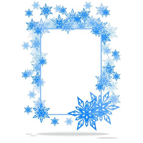 Snowflake Border Clip Art Clipart Best