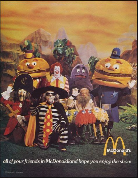 Mcdonalds Mascots Circa 1974 My Childhood Memories Childhood