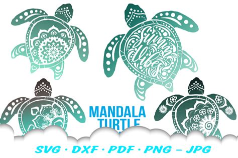 Sea Svg Turtle Vector Digital Clipart Instant Download Svg Decal Cut