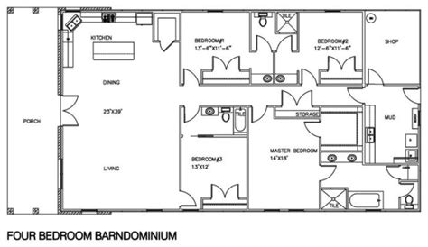 Sunward does not quote or provide interior build outs. 30 Barndominium Floor Plans for Different Purpose ...