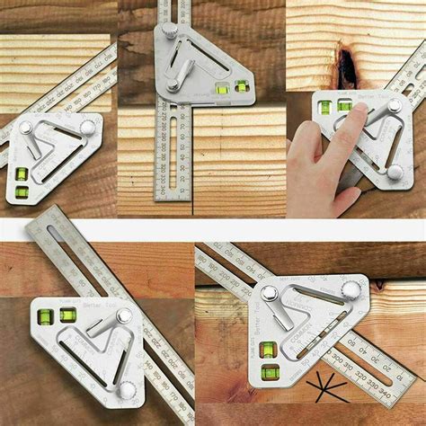 Multifunctional Woodworking Triangle Ruler Measuring Tool | Alexnld.com