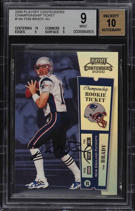2000 ud graded tom brady rc #104 /1325. Tom Brady Rookie Card Makes History as It Sells for More Than $400,000 in Online Auction | The ...