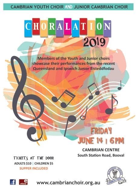 Choralation 2019 Youth And Junior Choir Concert Blackstone Ipswich