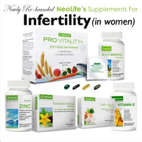 neolife s supplements for treating infertility in women