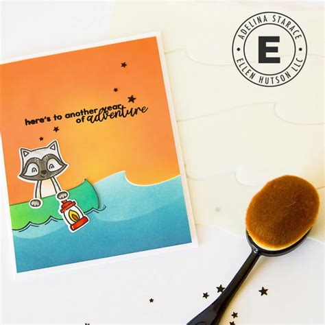 Ink Blending Using New Avery Elle And Ellen Hutson Exclusive Stamp Set