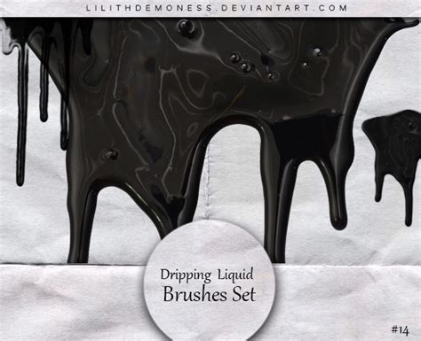Dripping Liquid Brushes By Lilithdemoness On Deviantart
