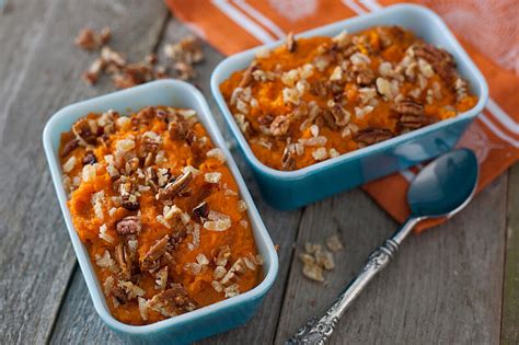 Sweet potatoes for diabetics, here's a diabetic recipe for my version of chili lime sweet potatoes with half the calories, carbs and sugar. Healthy Coconut Ginger Sweet Potato Casserole Recipe
