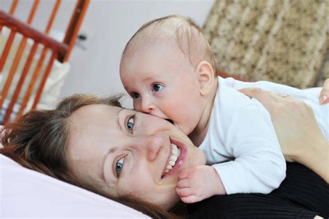 Smiling Mother With Baby Stock Photo 02 Free Download