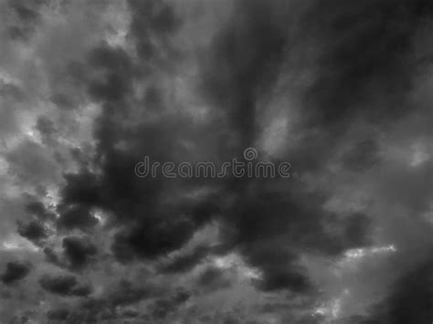 Black And White Dramatic Sky Cloudscape Atmosphere Nature Background