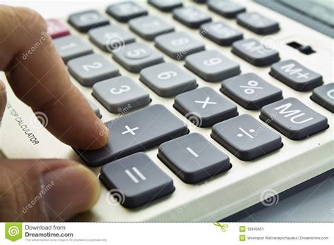 Plus Adding Key Of The Keyboard Of A Scientific Calculator Royalty Free
