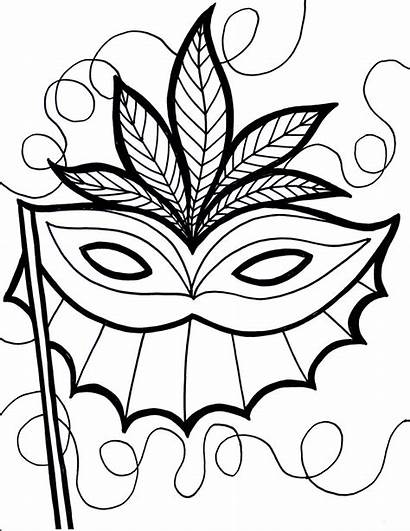 Mask Coloring Pages Drama Printable Masks Getcolorings
