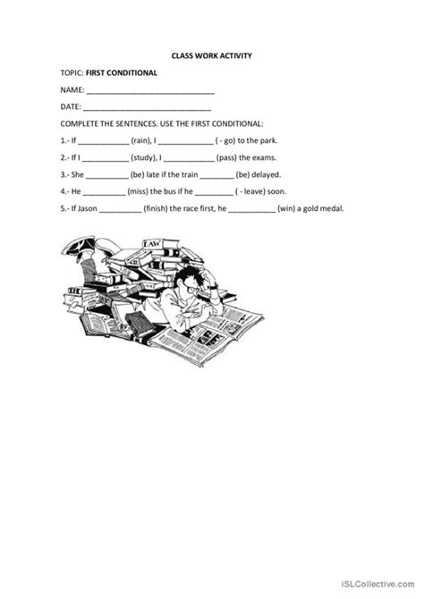 FIRST CONDITIONAL English ESL Worksheets Pdf Doc