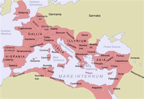 Aprendiendo De La Historia Mapa Del Imperio Romano