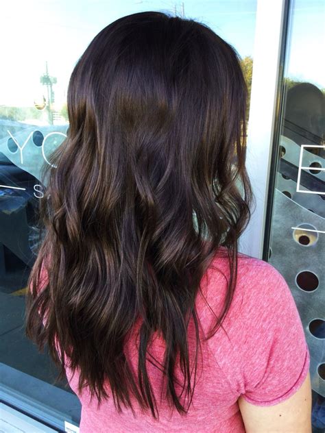 Dark but lighter than cocoa with shiny warm highlights, it. Dark brown hair with warmth. Rich brown hair. Fall hair ...