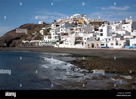 Caleta De Fuste Spain The Coastal Town Of Caleta De Fuste On The