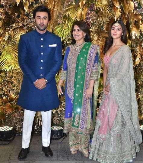 Ranbir Kapoor And Alia Bhatt Make A Starry Entry With Neetu Kapoor At Armaan Jain Anissa