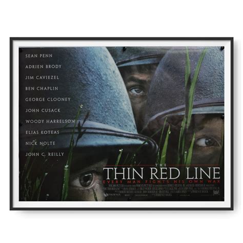 The Thin Red Line 1998 Original Uk Quad Cinema Poster Cinema Poster