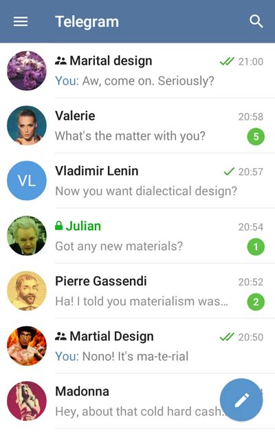 Telegram 20 For Android Material Design
