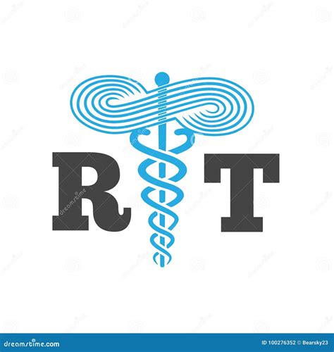 Respiratory Therapy Medical Symbol Icon For Rrt Rt Or Crt Stock