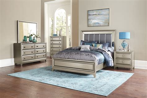 It's your own private retreat from the clamor of the outside world, or even the clamor of your kitchen and living room if you live with others. Hedy Silver 4pc Bedroom Set | Las Vegas Furniture Store ...