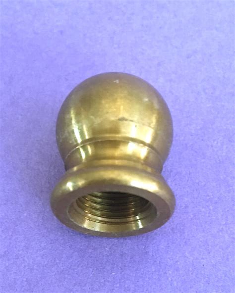 58 Unfinished Plain Solid Brass Knob Finial 18f Ips 38 Tap Lamp