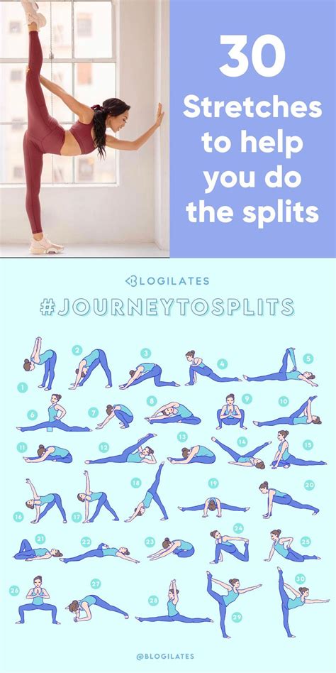 30 Beginner Stretches For Splits Yoga For Beginners Flexibility