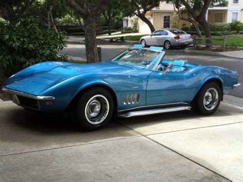 1969 Lemans Blue Corvette Convertible For Sale In California Please