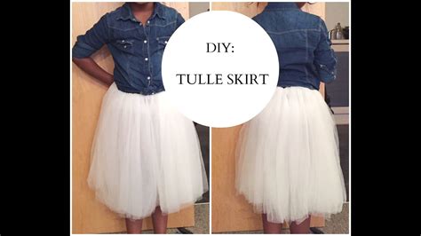 Diy How To Sew Tulle Skirt Easy Sewing Youtube