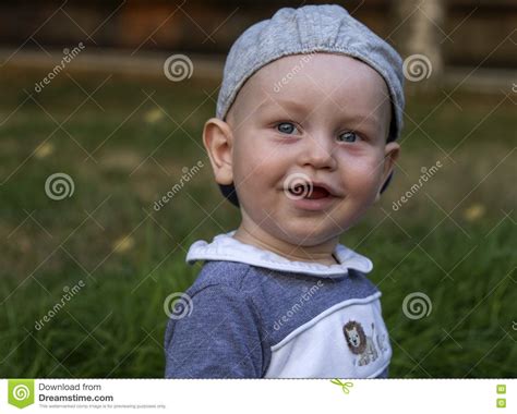 Beautiful Expressive Adorable Happy Cute Smiling Baby Stock Image
