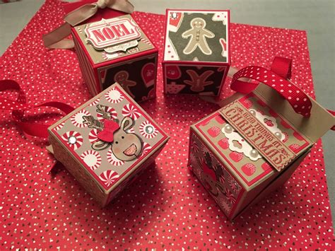 Susan Gillespie Stampin Up Christmas Treat Box Ornaments