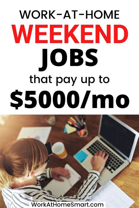 15 Part Time Weekend Jobs Online To Earn Extra Cash Weekend Jobs