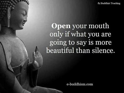 More Beautiful Than Silence Buddha Quote Buddhist