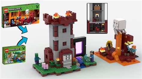Minecraft Nether Tower In 2023 Tower Minecraft Iron Doors