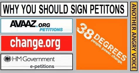 Why You Should Sign Petitions