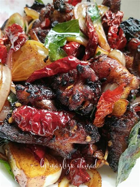 Resepi Ayam Goreng Cili Kering Daun Kari