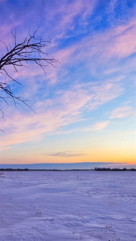 Download Beautiful Winter Sunset Desktop Pc And Mac Wallpaper By