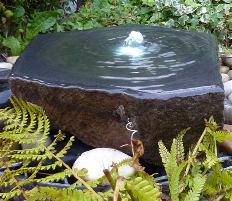 Babbling Basalt Fountain Water Features In The Garden Stone Water