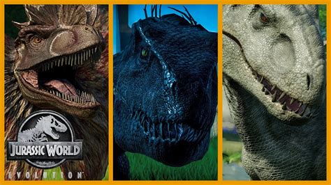 Scary Dinosaurs Compilation Jurassic World Evolution Youtube
