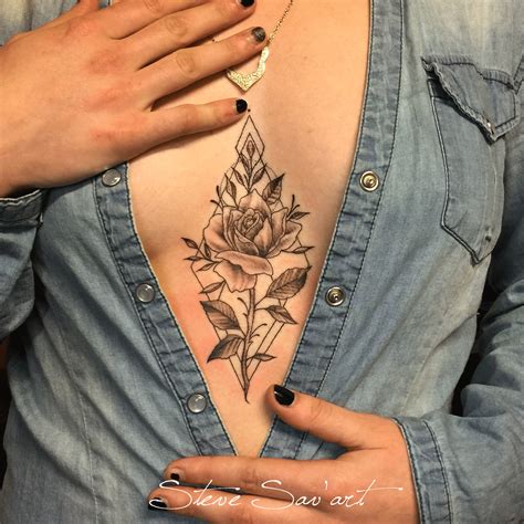 Underboob Tattoo Lotus Rose Tattoos Inspiration Ideias De Tatuagens