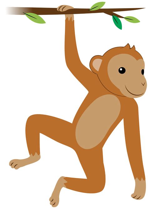 Monkey Hanging By Tail Clip Art
